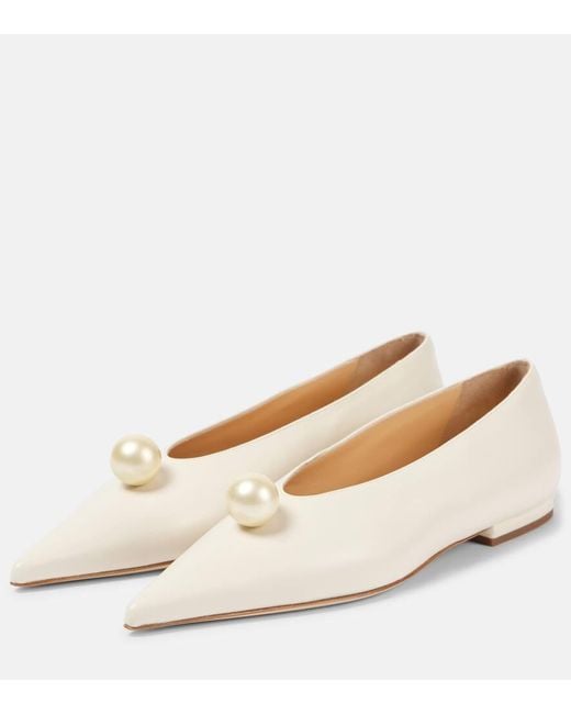 Magda Butrym Natural Leather Ballet Flats