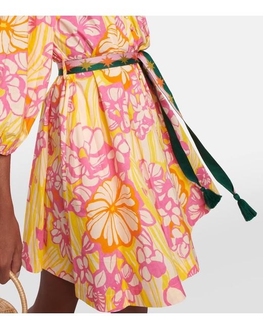 Robe En Coton A Fleurs ALÉMAIS en coloris Pink