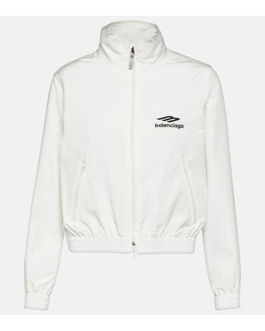 Felpa 3B Sports Icon con zip di Balenciaga in White