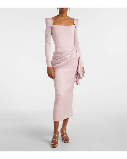 Abito Midi di Alex Perry in Pink