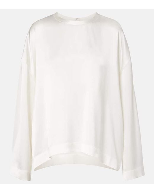Totême  White Top Aus Satin