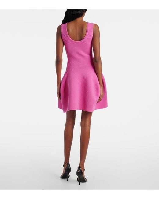 Jonathan Simkhai Pink Larina Flared Minidress