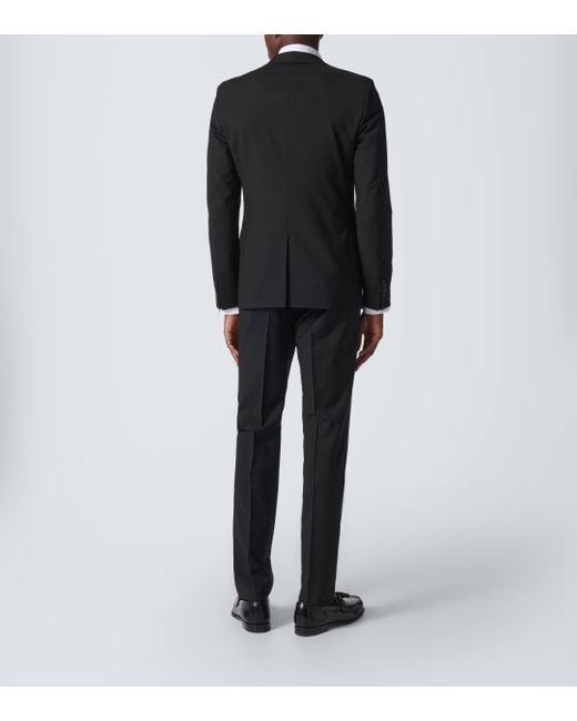 Prada Black Wool And Mohair Suit for men