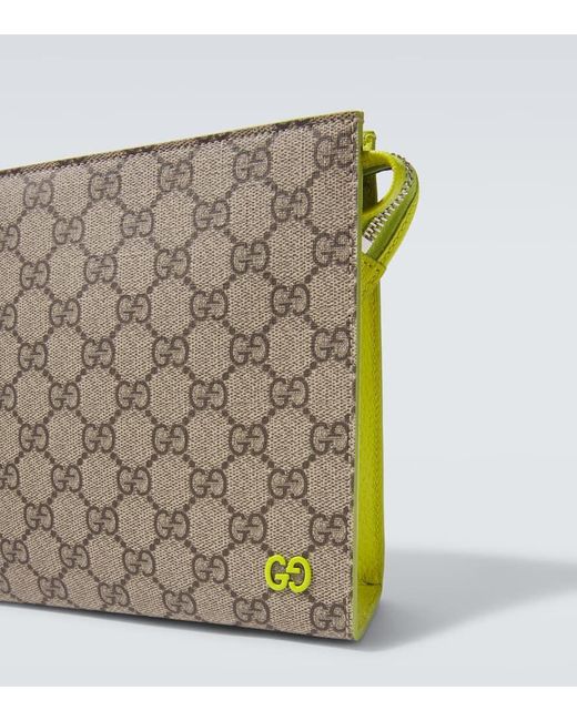 Gucci Metallic Gg Canvas Small Pouch for men