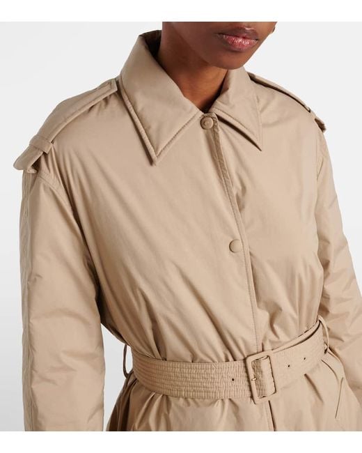 Moncler Natural Yevre Down Trench Coat