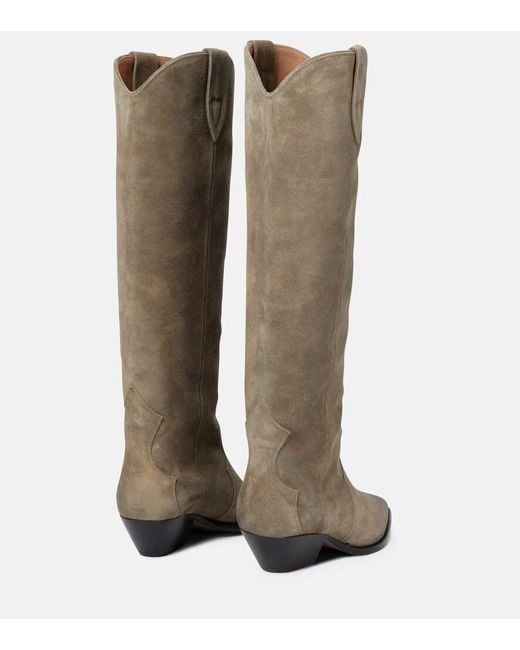 Isabel Marant Brown Denvee Suede Knee-High Boots