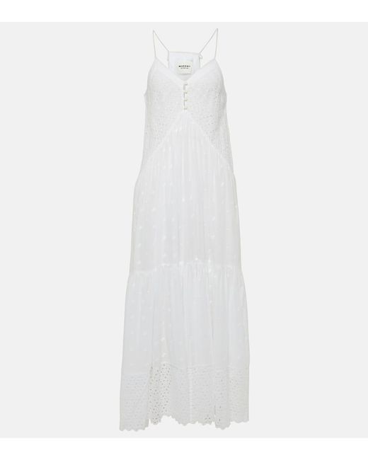 Vestido largo Sabba de algodon Isabel Marant de color White