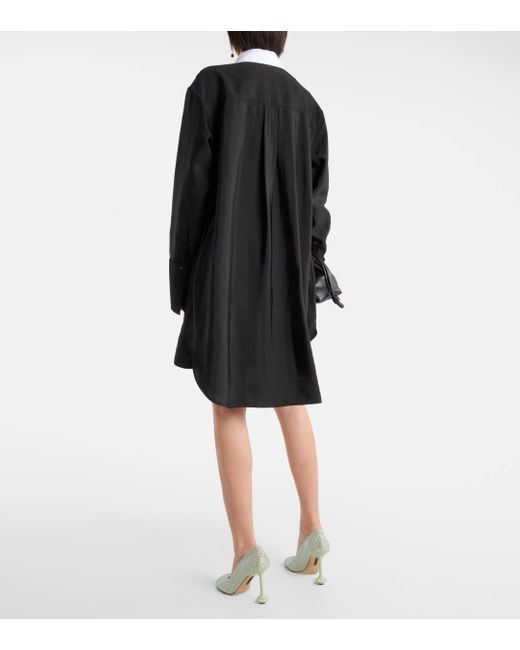 Loewe Black Twill Shirt Dress