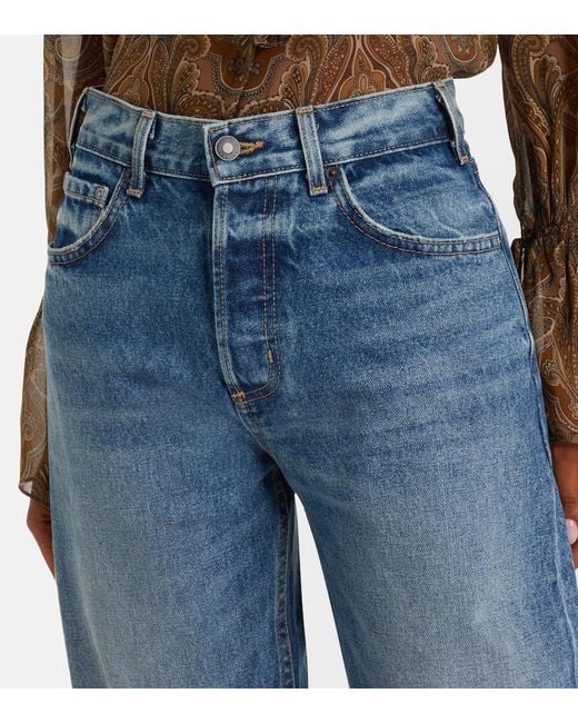 Nili Lotan Blue Briana Straight Jeans
