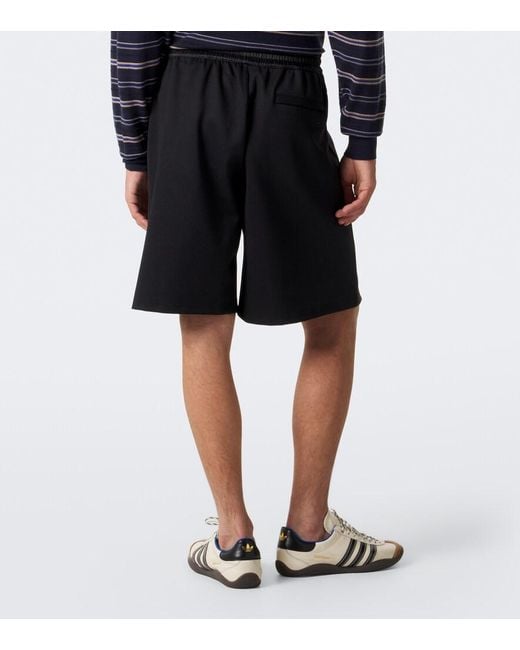 Wales Bonner Black Form Jersey Shorts for men