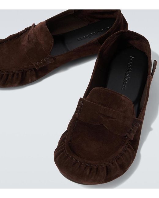 Acne Brown Bojan Suede Loafers for men