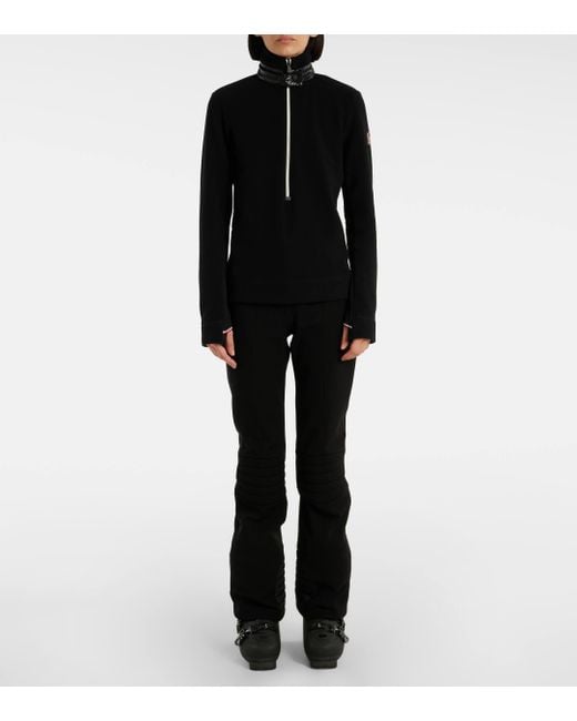 Moncler Black Jersey Sweatshirt