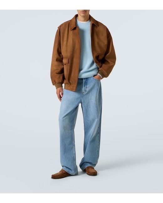 Jean Ample The Baggy A Taille Haute FRAME pour homme en coloris Blue