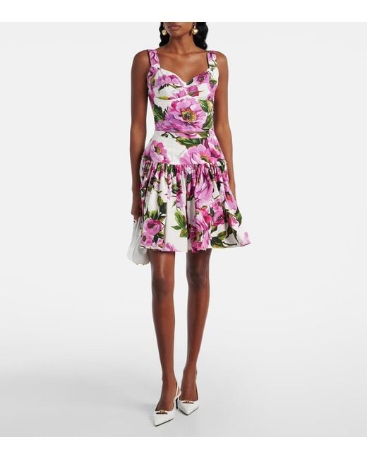 Dolce & Gabbana Pink Top With Floral Pattern