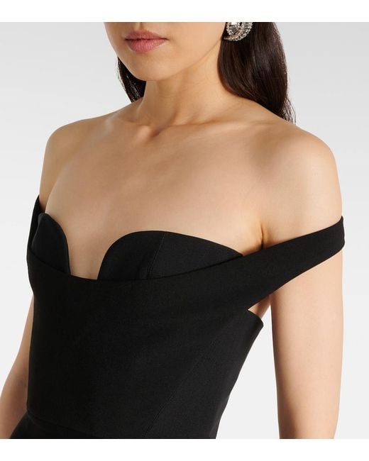 Solace London Black Long Serina Dress
