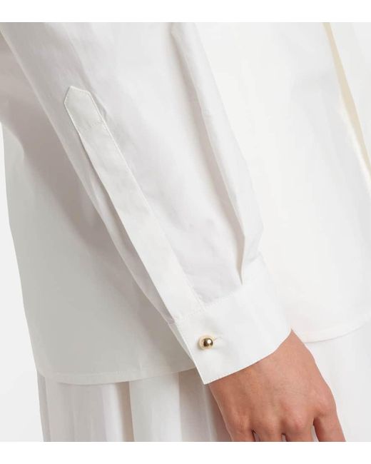 Elie Saab White Cotton Shirt