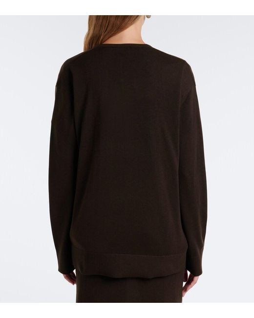 Totême Black Oversized Sweater