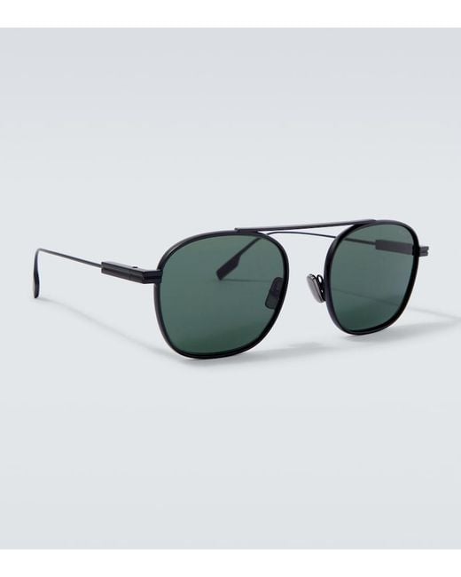Zegna Green Orizzonte I Round Sunglasses for men