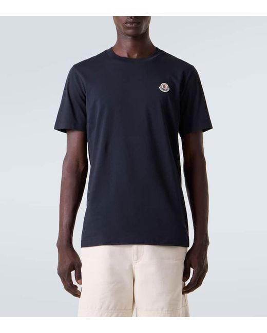 Moncler Black Set Of 3 Cotton Jersey T-Shirts for men