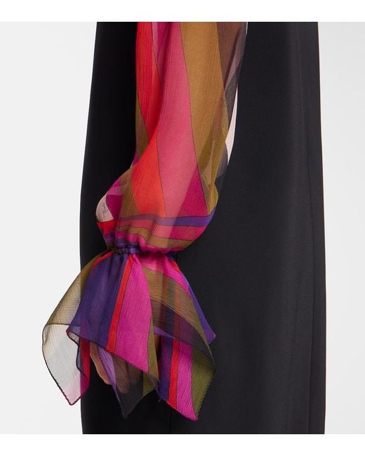 Emilio Pucci Black Iride Cady Minidress