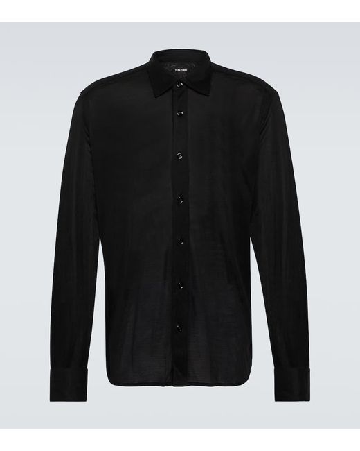 Camisa de seda Tom Ford de hombre de color Black
