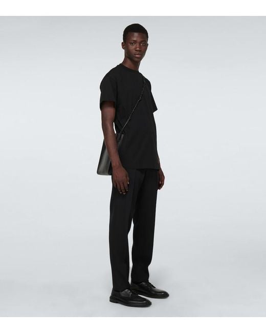 Jil Sander Black Pack Of Three Cotton T-Shirts