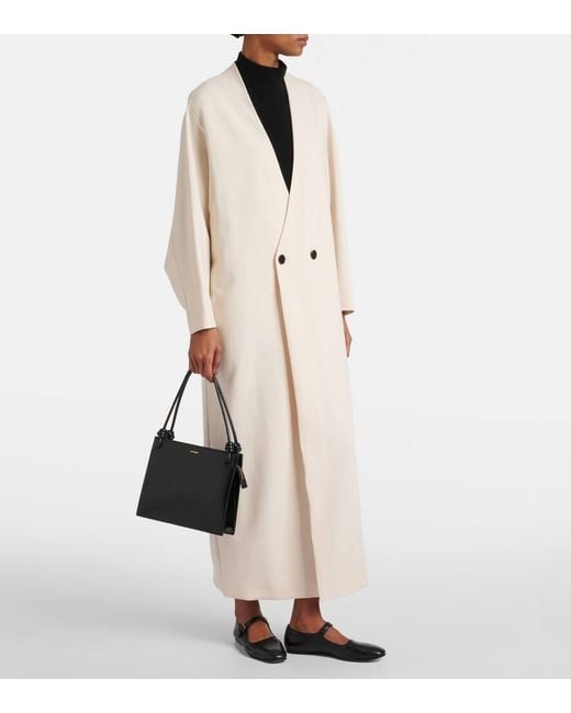 FFORME Natural Wool-Blend Maxi Dress