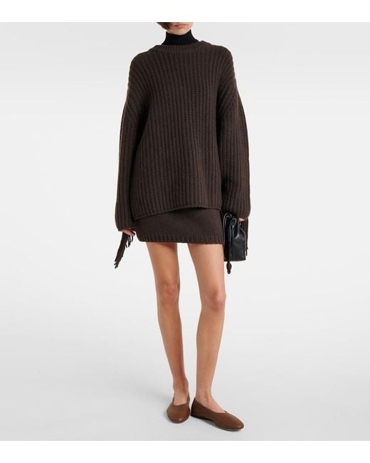 Lisa Yang Black Lovi Cashmere Miniskirt