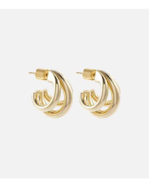 Jennifer Fisher Metallic Triple Micro 10Kt-Plated Earrings