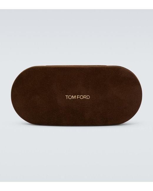 Tom Ford Brown Fausto Flat-Top Sunglasses for men