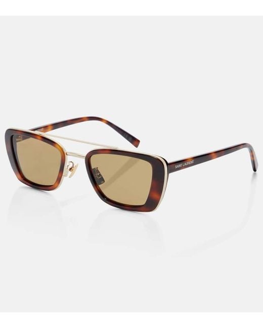 Gafas De Sol Cuadradas Sl 825 Saint Laurent de color Brown