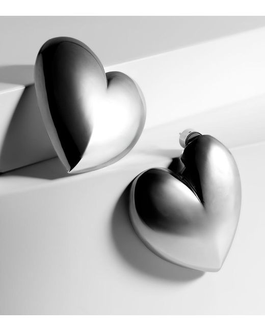 Jennifer Fisher Metallic Puffy Heart 10Kt-Plated Earrings