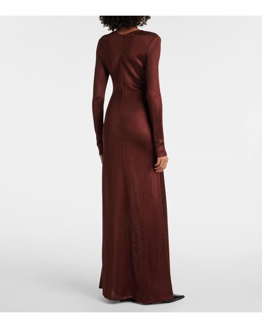 TOVE Purple Luella Draped Jersey Gown
