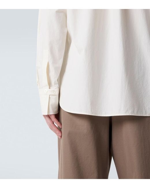 The Row White Marek Cotton Shirt for men
