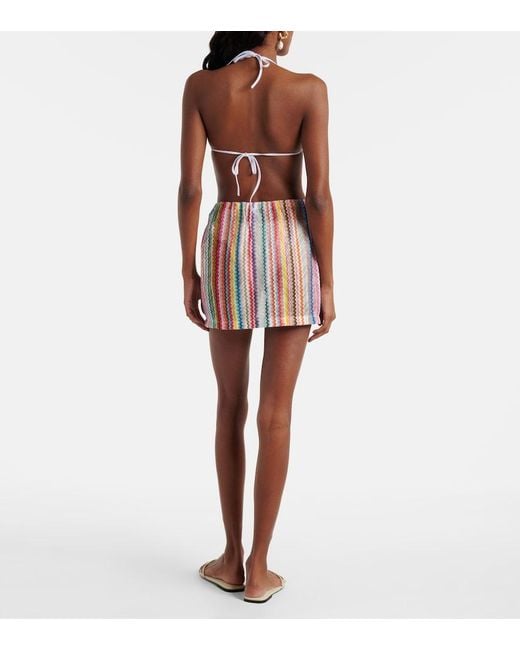 Missoni Red Zigzag Miniskirt