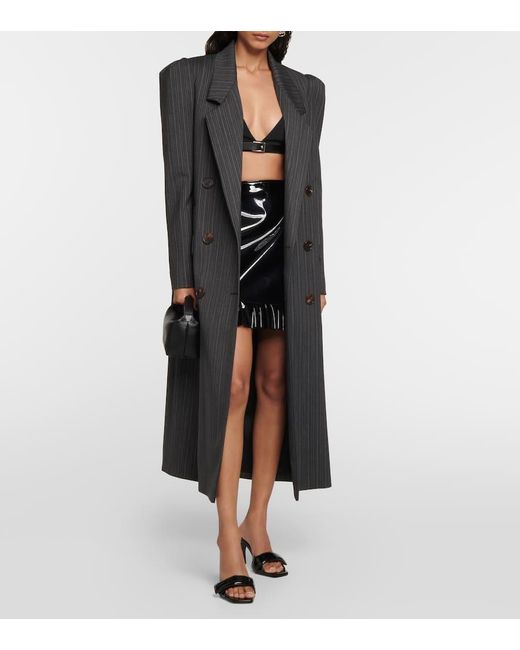 Gia Borghini Black Alodie Mules