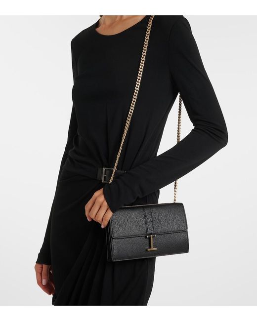 Tom Ford Black Kara Mini Leather Shoulder Bag