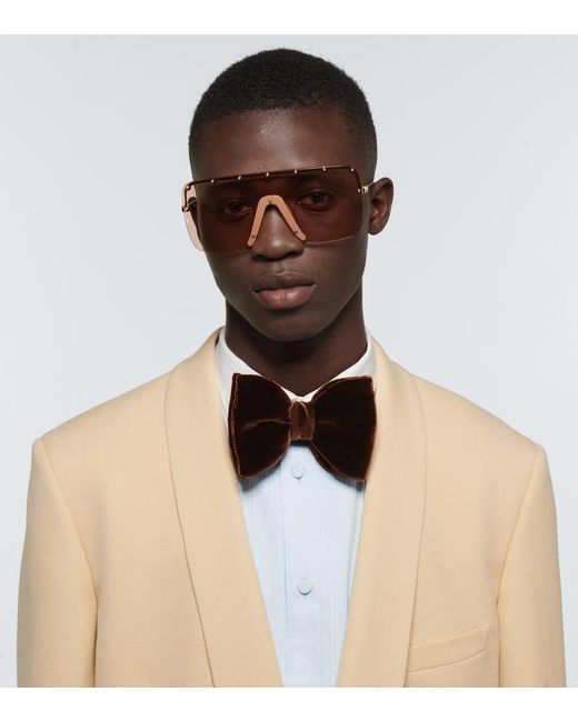Gucci Natural Mask-frame Sunglasses for men