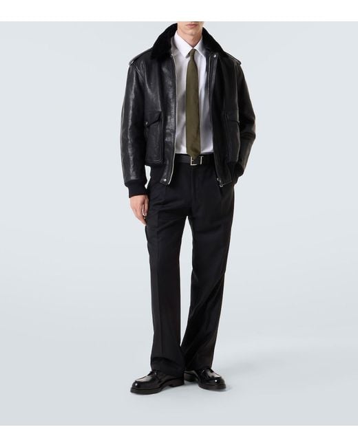 Camisa Oversized De Algodon Prada de hombre de color White