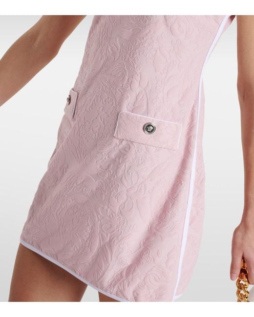 Robe Embossee Versace en coloris Pink