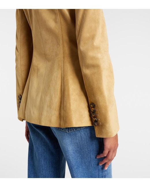 Veronica Beard Natural Orrin Suede Jacket