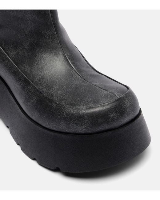 Ganni Black Kat Platform Knee-High Boots