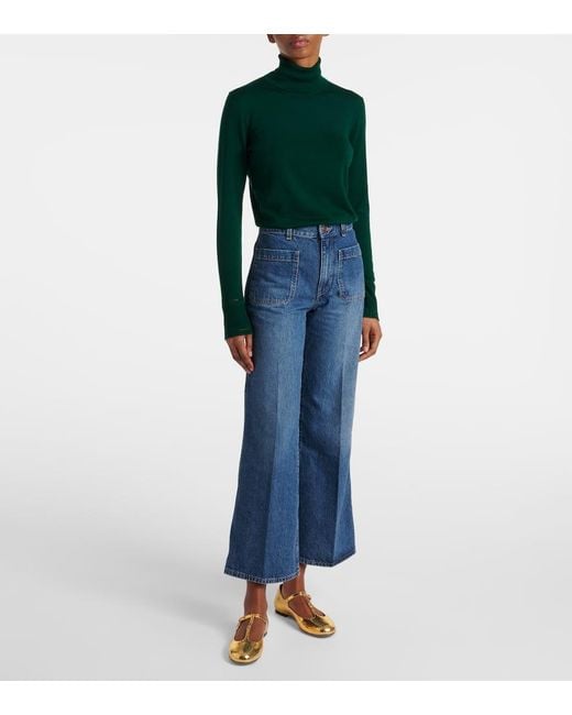 Chloé Yellow Marcie Metallic Leather Mary Jane Flats