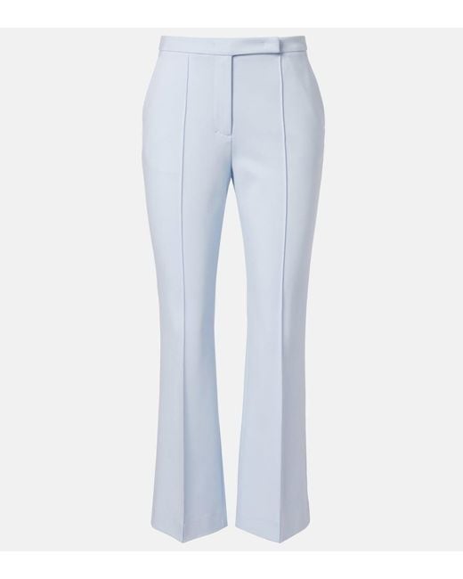 Dorothee Schumacher Blue Emotional Essence Cropped Flared Pants