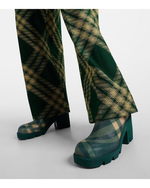 Burberry Green Wellies