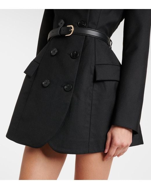 Self-Portrait Black Belted Blazer Dress