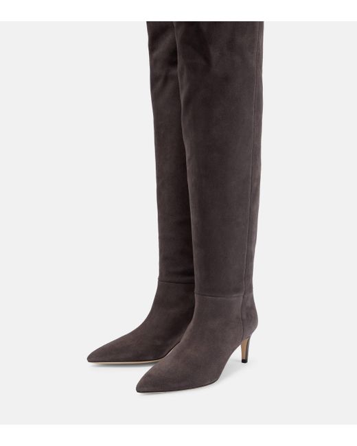 Paris Texas Brown Suede Over-the-knee Boots