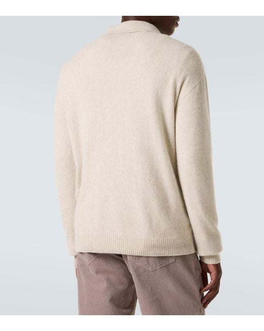 The Row Polopullover Leach Aus Kaschmir in Natural für Herren