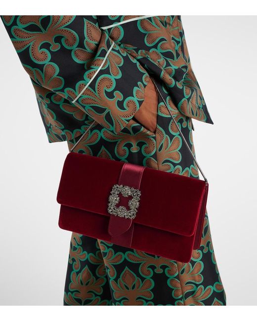 Clutch Capri di Manolo Blahnik in Red
