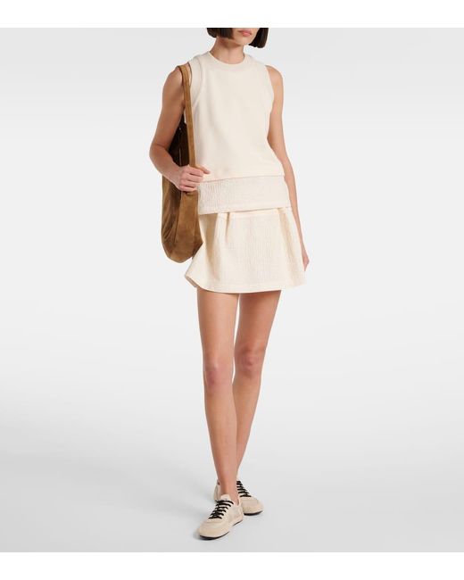 Falda De Tenis De Algodon Moncler de color White
